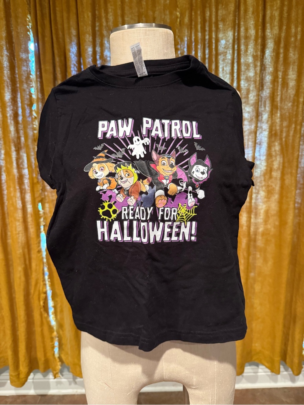 Paw Patrol Kids' Black 'Ready for Halloween!' Costume Tee